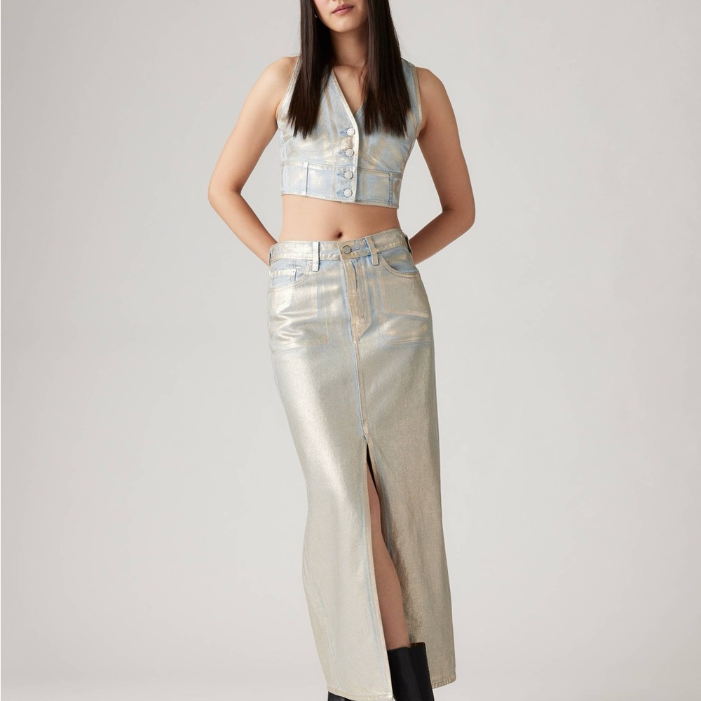 Levi's Metallic Skirt